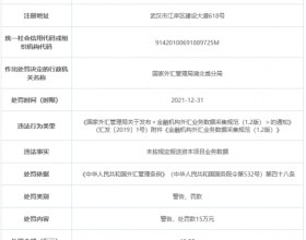 武汉农商行违法被罚 